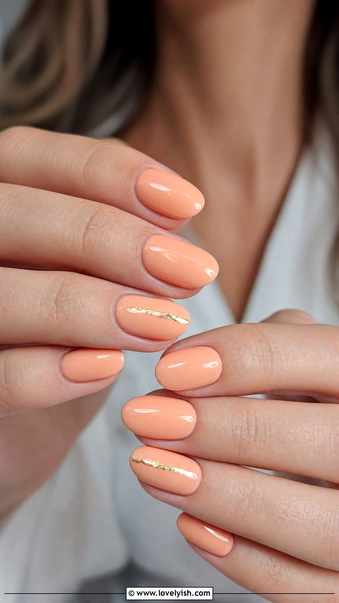 Soft Peach Sunset Nails - 50 beach nails - 50 beach nails