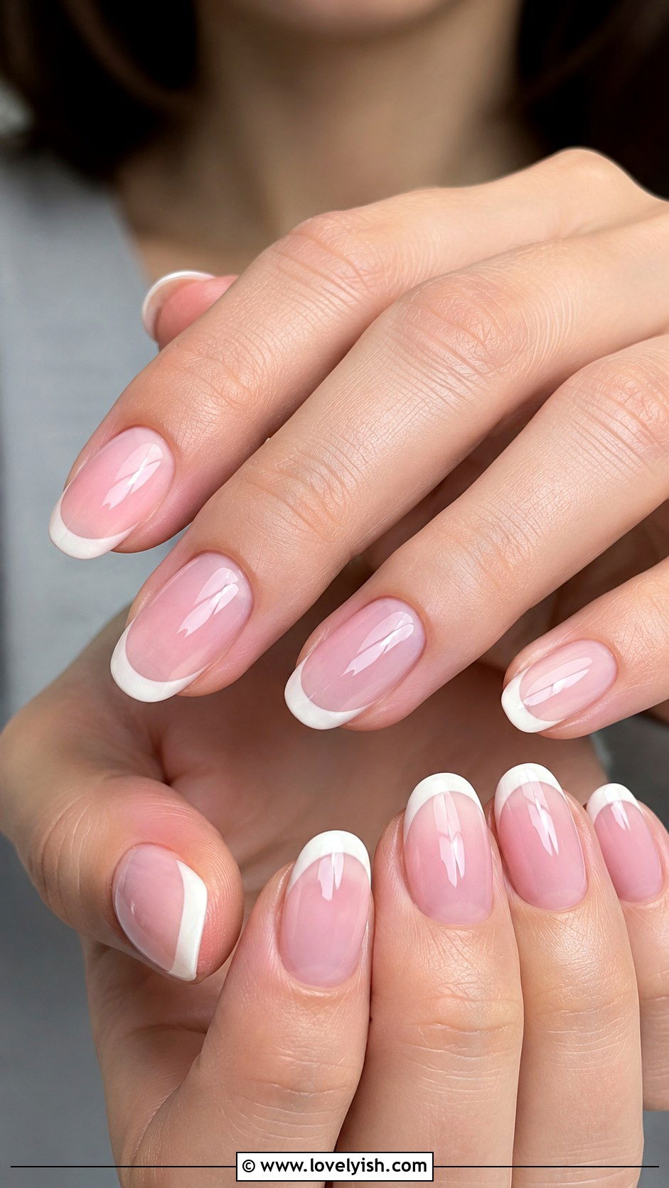 Soft Pink French Tip Nails for Bride - 25 wedding nails for bride - 25 wedding nails for bride