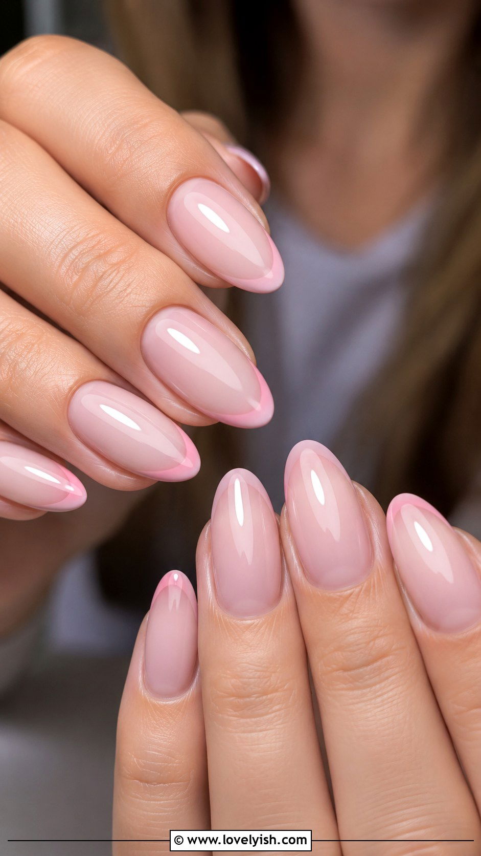 Soft Pink French Tip Nails - 25 mothers day nail designs - 25 mother's day nail designs