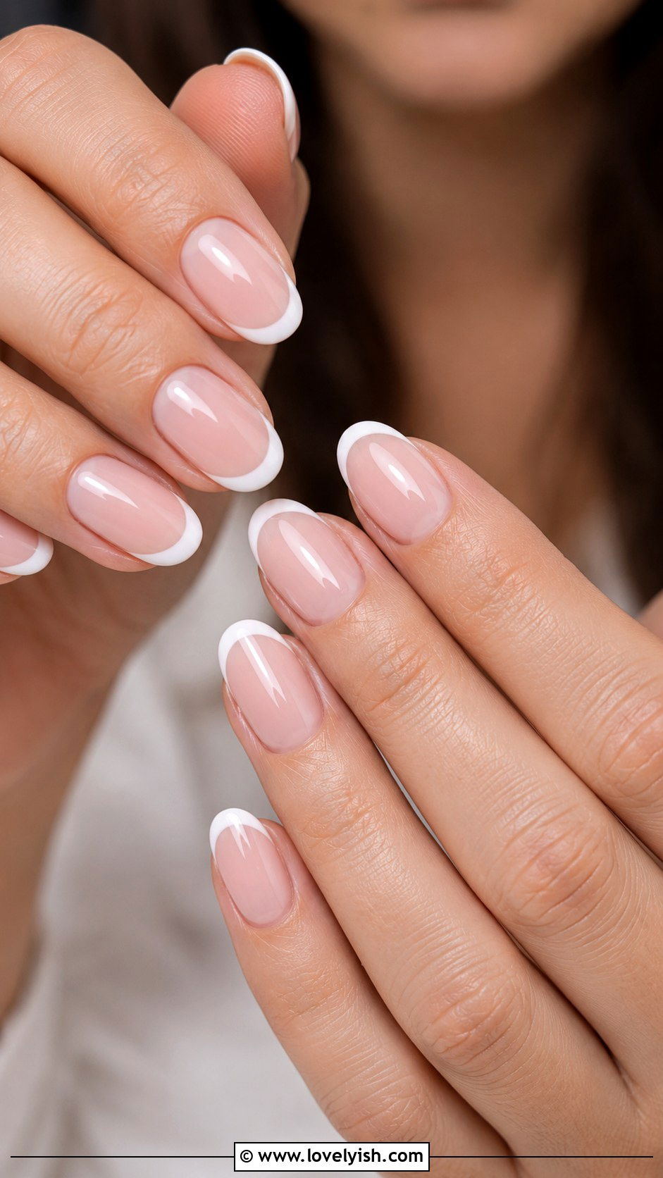 Soft Pink French Tip Wedding Nails - 38 wedding nail designs - 38 wedding nail designs