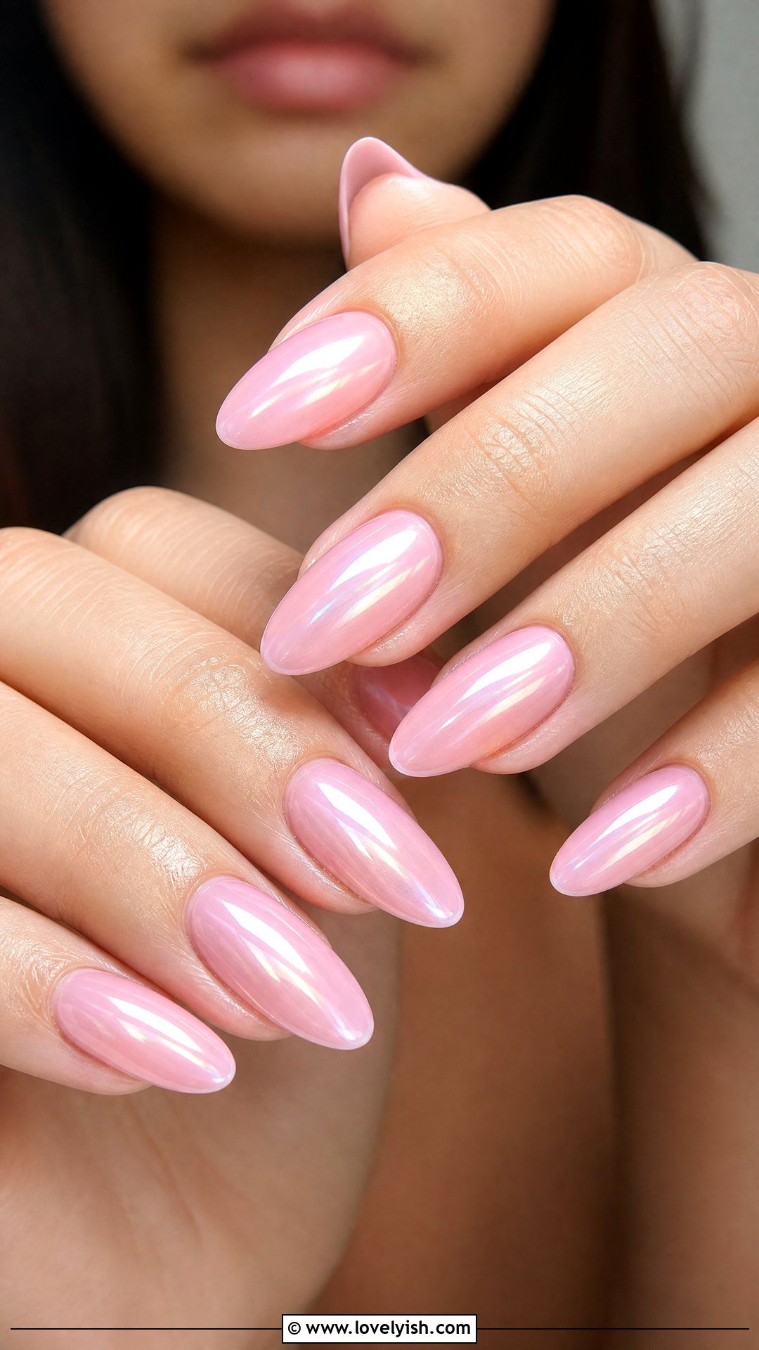 Soft Pink Glazed Donut Nails - 50 mothers day nail designs - 50 mothers day nail designs