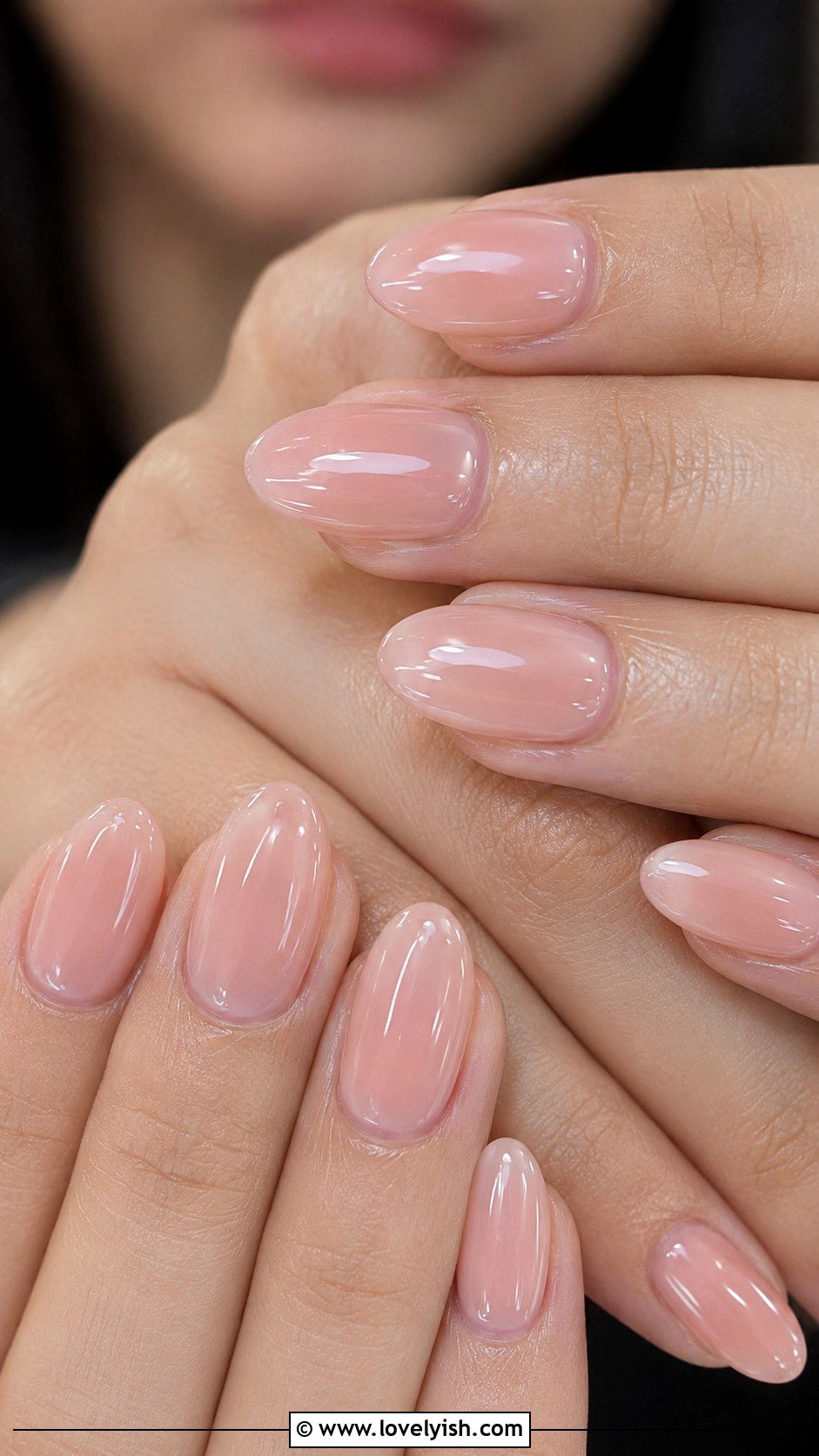 Soft Pink Glazed Donut Press On Nails - 50 press on nails - 50 press on nails