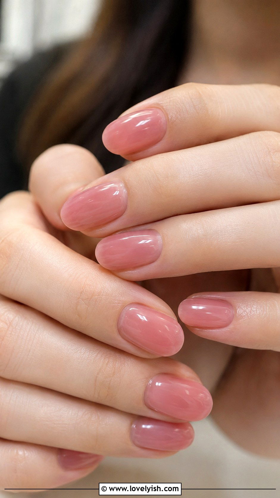 Soft Pink Jelly Soap Nails - 50 nails - 50 nails