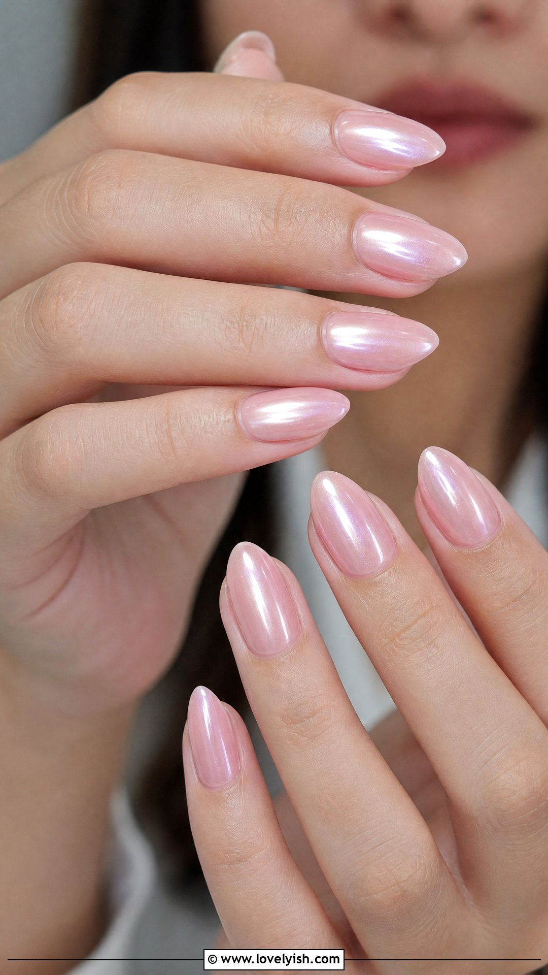 Soft Pink Milky Glaze Nails - 50 feminine nails - 50 feminine nails