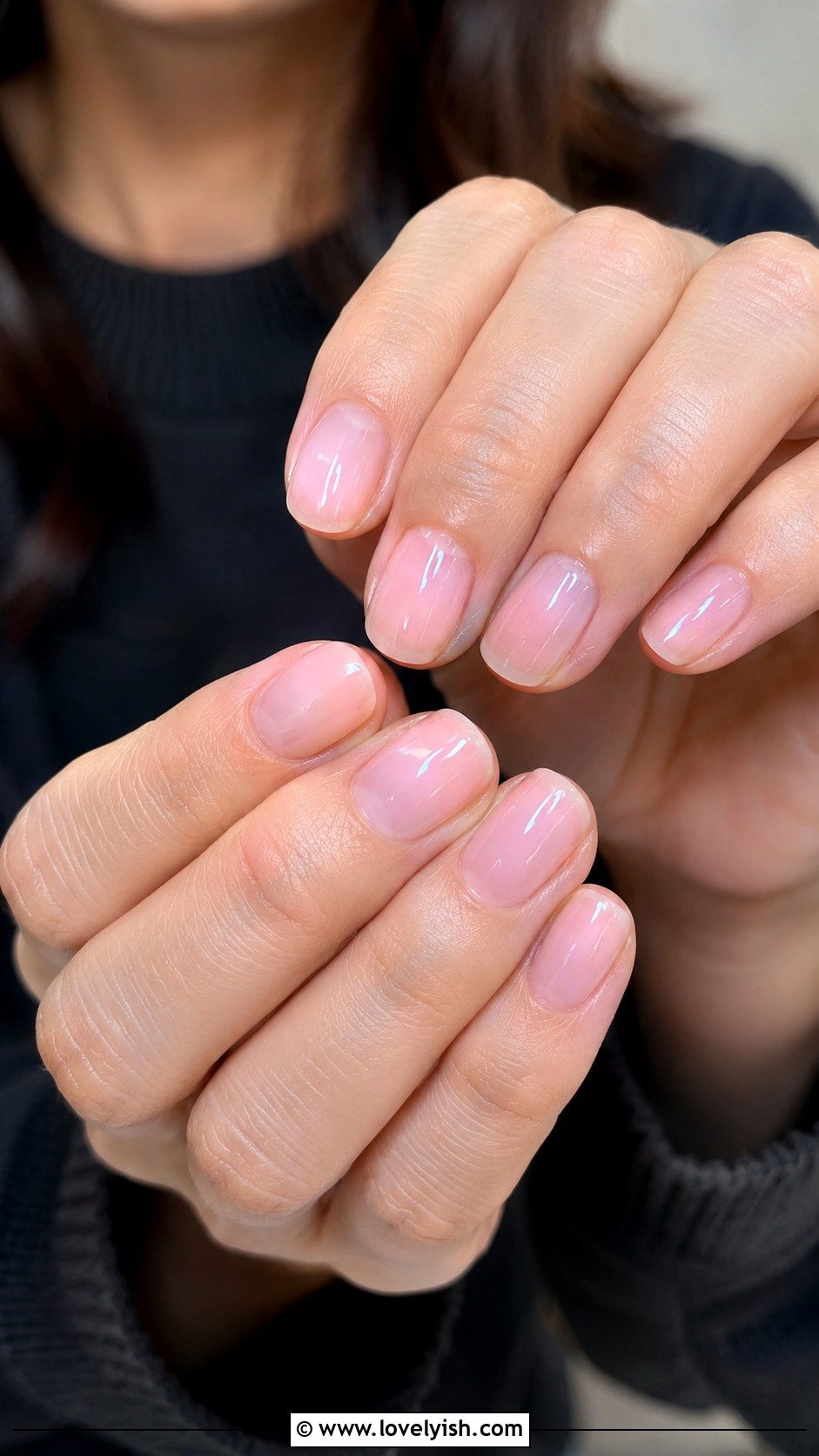Soft Pink Sheer Nails - 50 trendy simple nail designs - 50 trendy simple nail designs