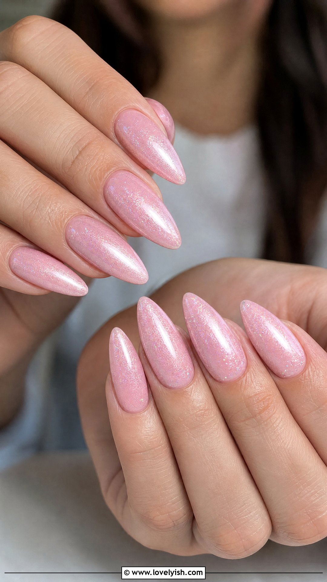 Sparkly Ballerina Pink Birthday Nails - 25 birthday nail ideas - 25 birthday nail ideas
