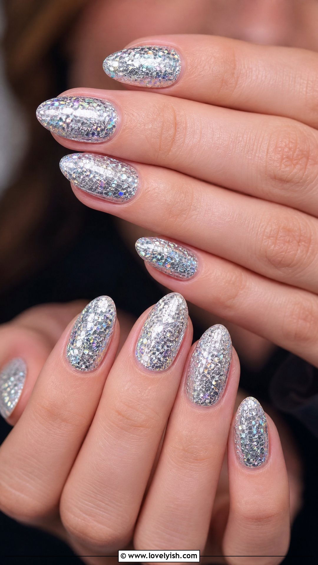 Sparkly Disco Ball Nails - 44 nails designs - 44 nails designs