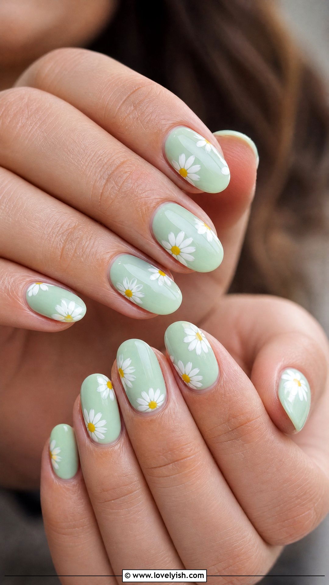 Spring Daisy Easter Nails - 31 easter nail designs 2026 - 31 easter nail designs 2026
