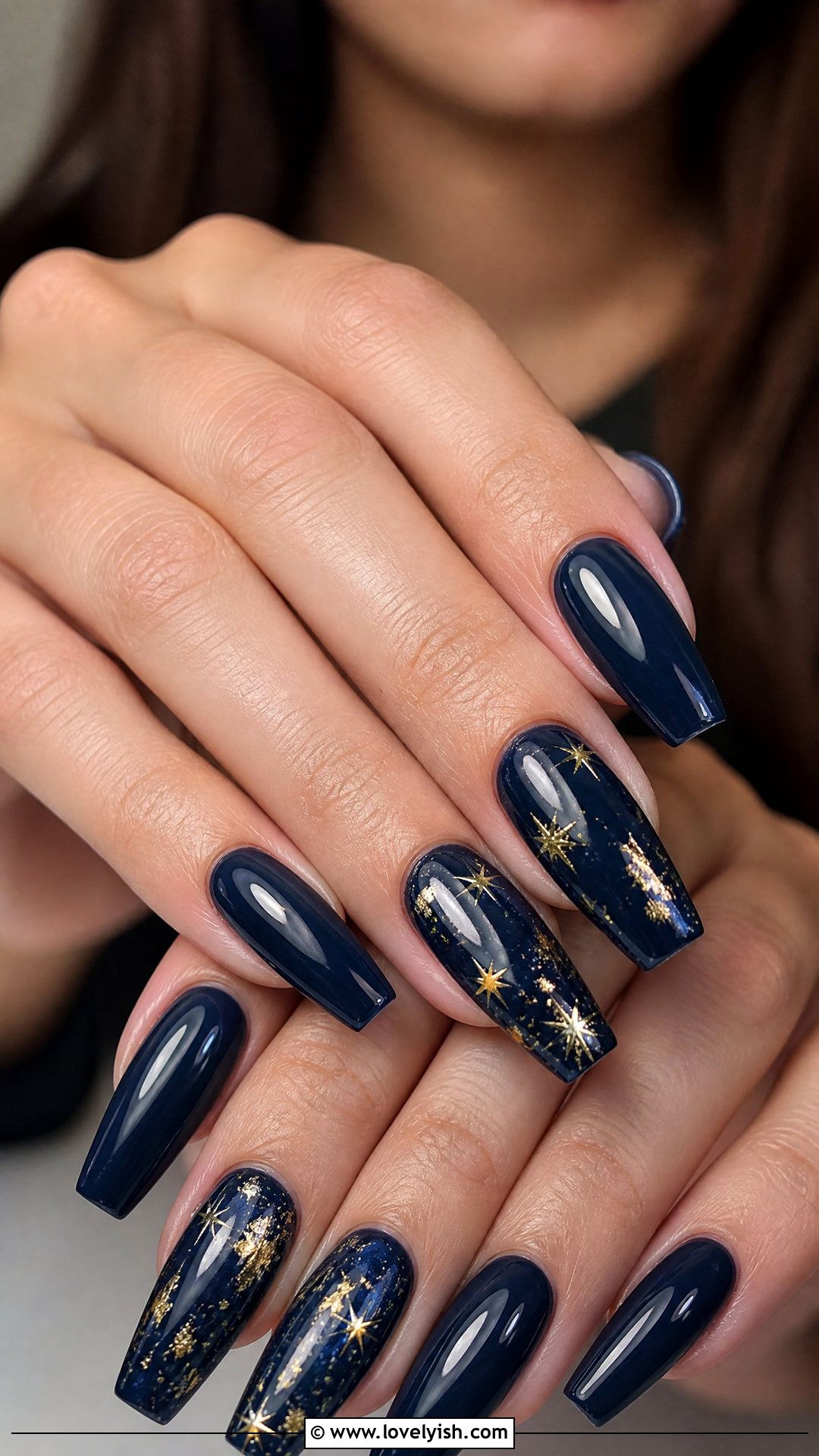 Star Accent Dip Powder Nails - 50 dip powder nails - 50 dip powder nails