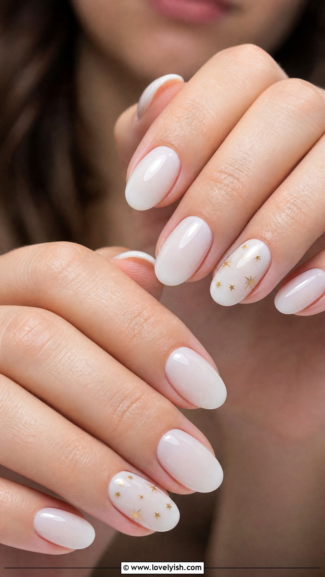 Star Accent Gel Nails - 50 gel manicure - 50 gel manicure