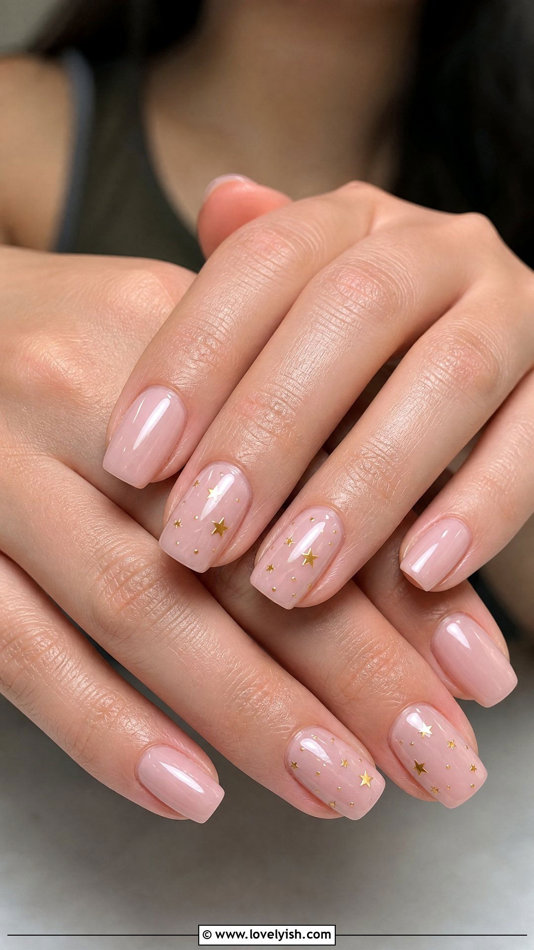 Star Accent Squoval Nails - 50 squoval nails - 50 squoval nails
