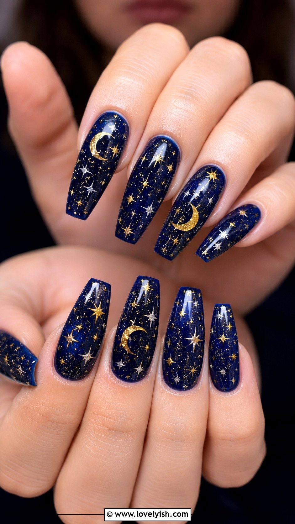 Star and Moon Vacation Nails - 50 vacation nails - 50 vacation nails