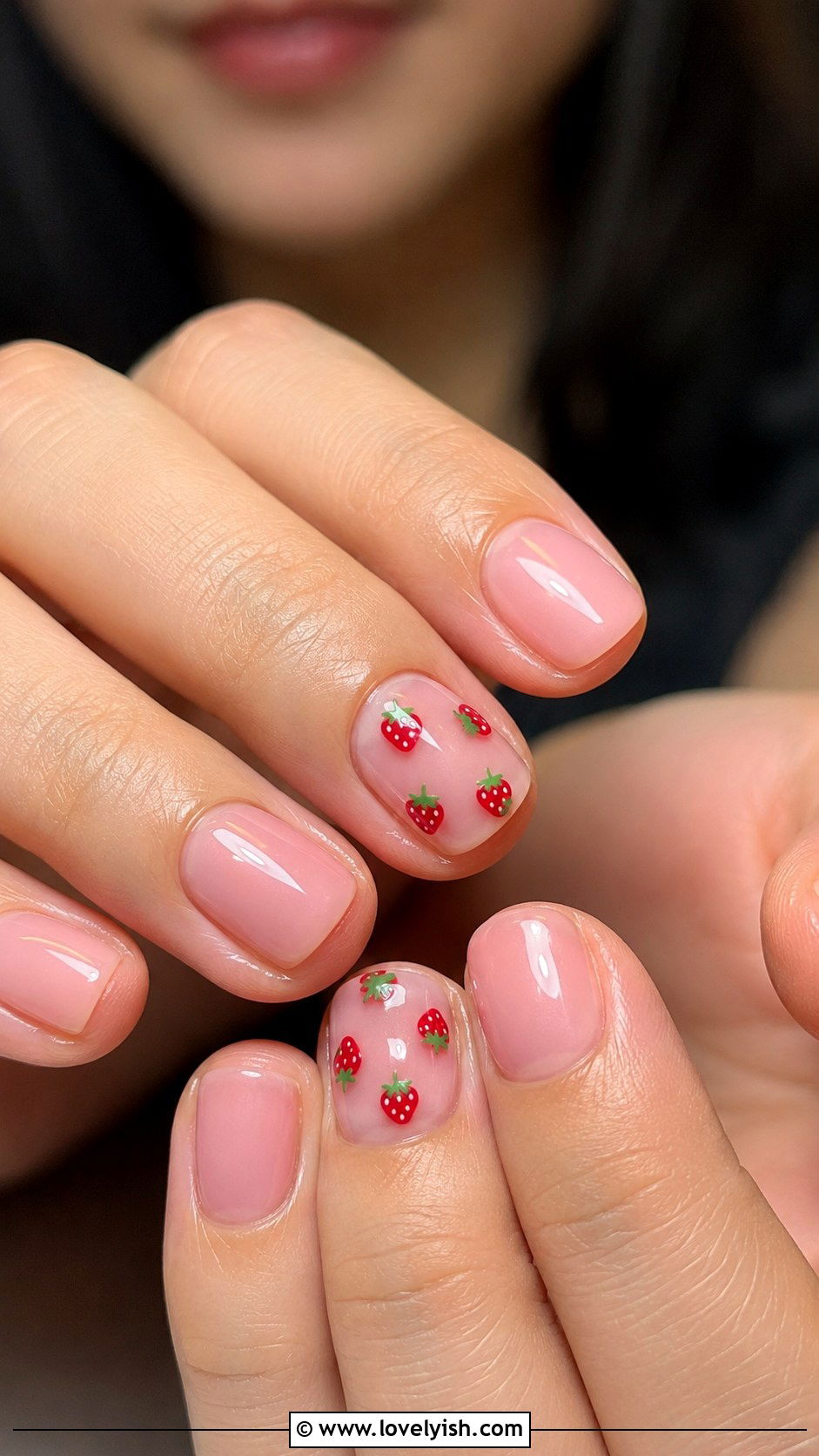 Strawberry Fruit Short Nails - 25 short nails design ideas - 25 short nails design ideas