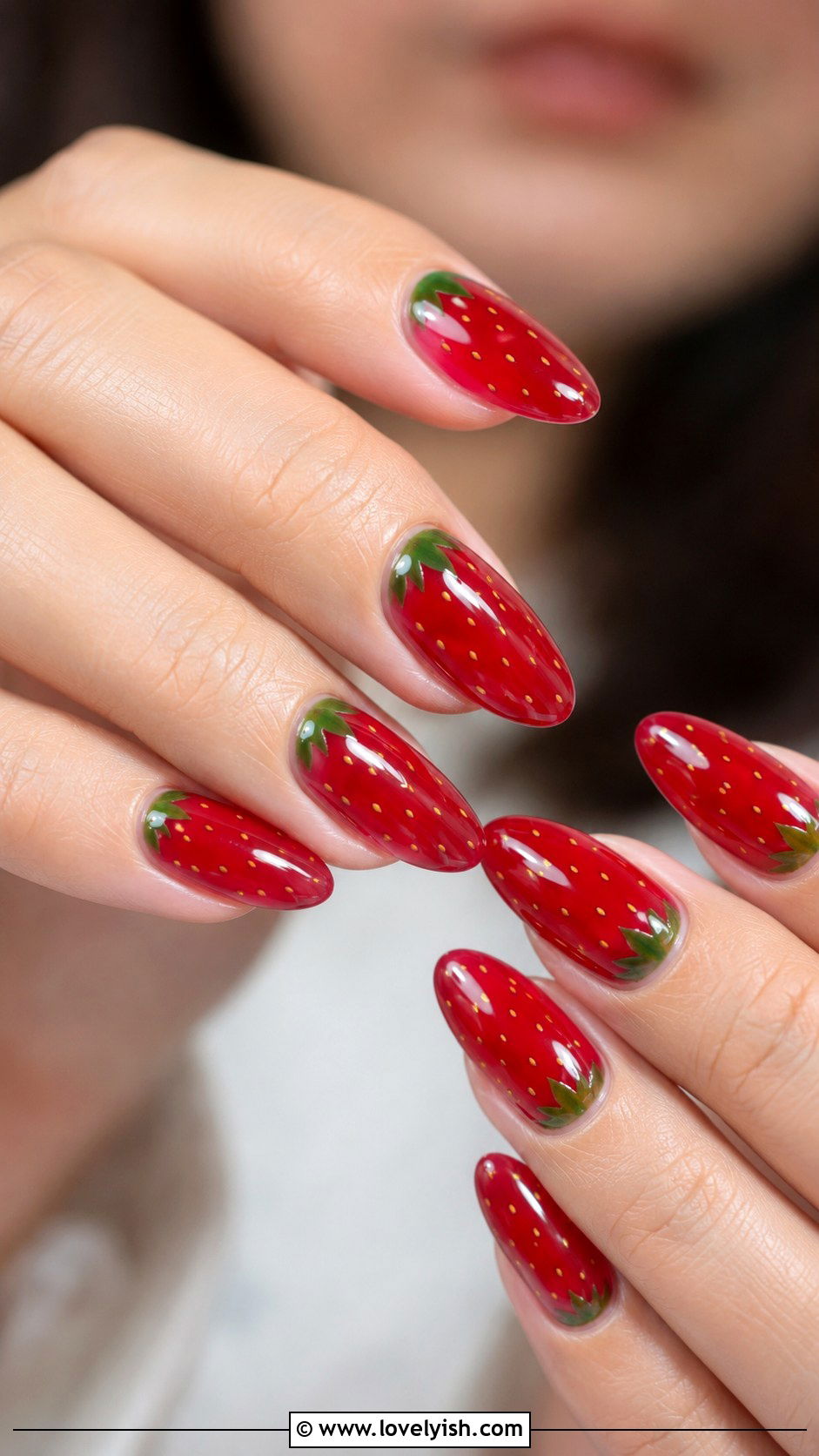 Strawberry Jelly Nails - 50 jelly nails - 50 jelly nails