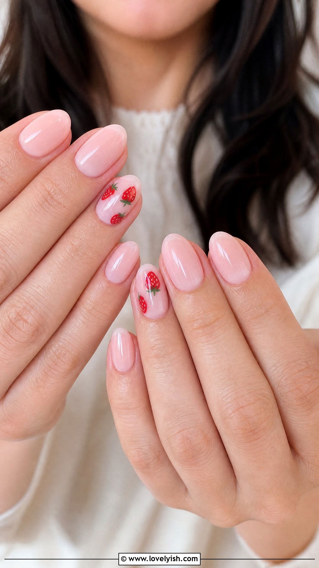 Strawberry Milk Acrylic Nails - 25 acrylic nails designs - 25 acrylic nails designs