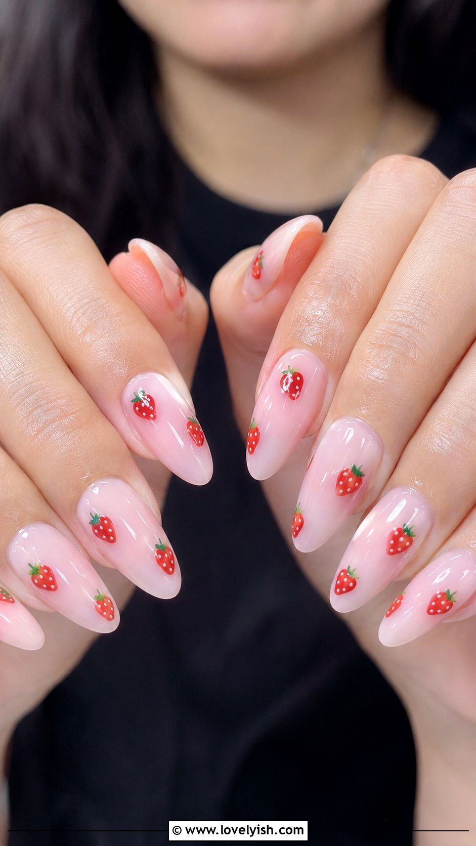 Strawberry Milk Gel X Nails - 25 gel x nail designs - 25 gel x nail designs