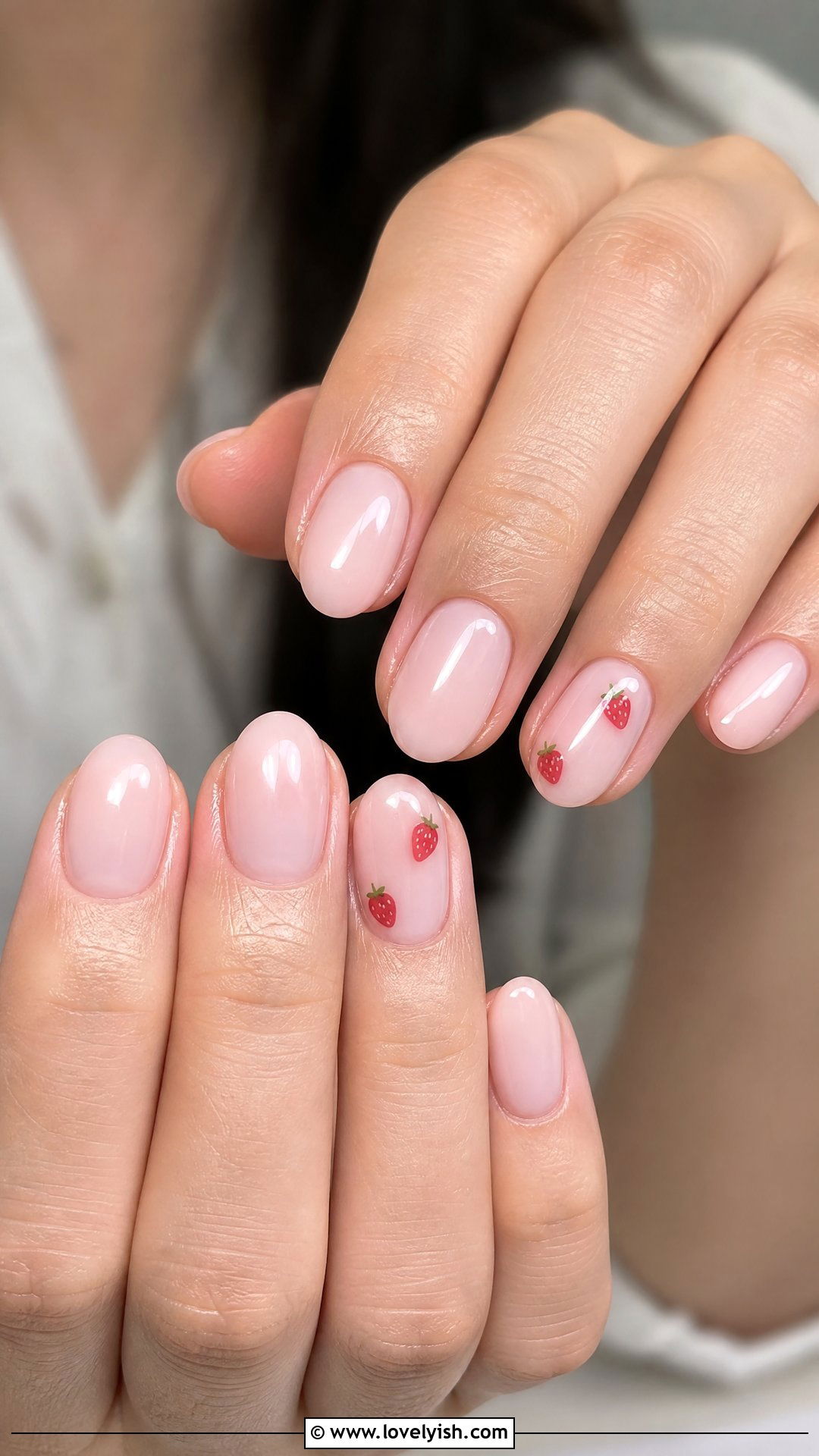 Strawberry Milk Nails - 44 nails design - 44 nails design