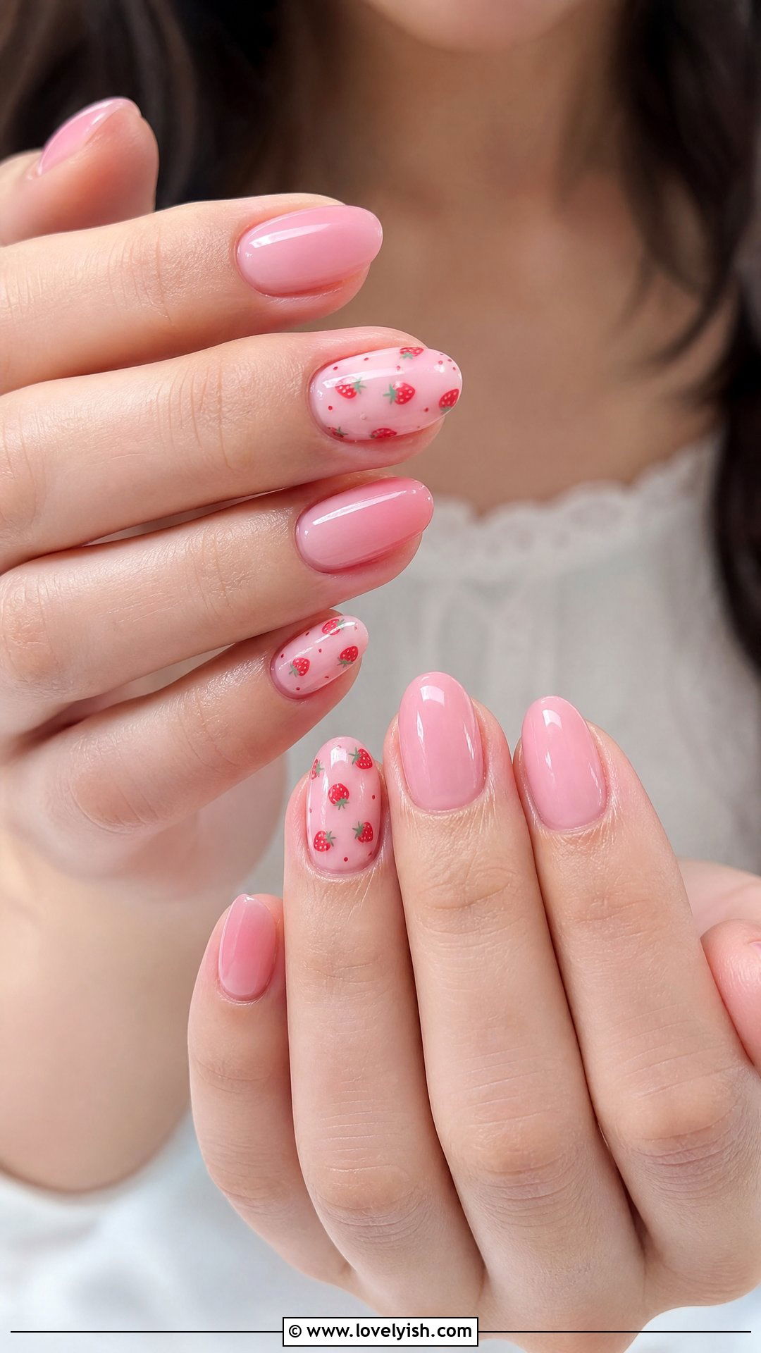 Strawberry Milk Nails - 44 nails designs - 44 nails designs
