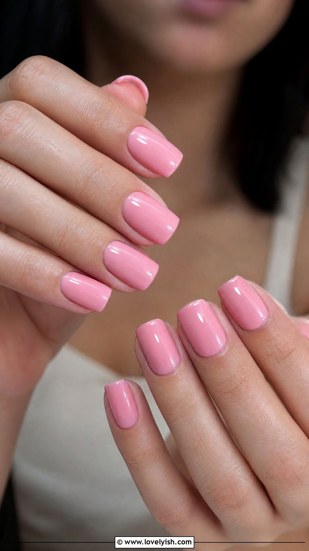 Strawberry Milk Pink Square Nails - 50 square nails - 50 square nails