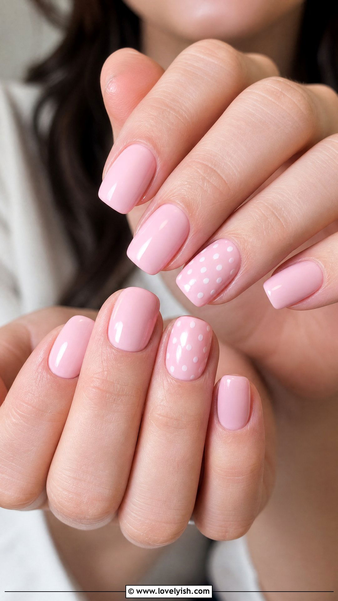 Strawberry Milk Short Coffin Nails - 38 short coffin nail designs - 38 short coffin nail designs