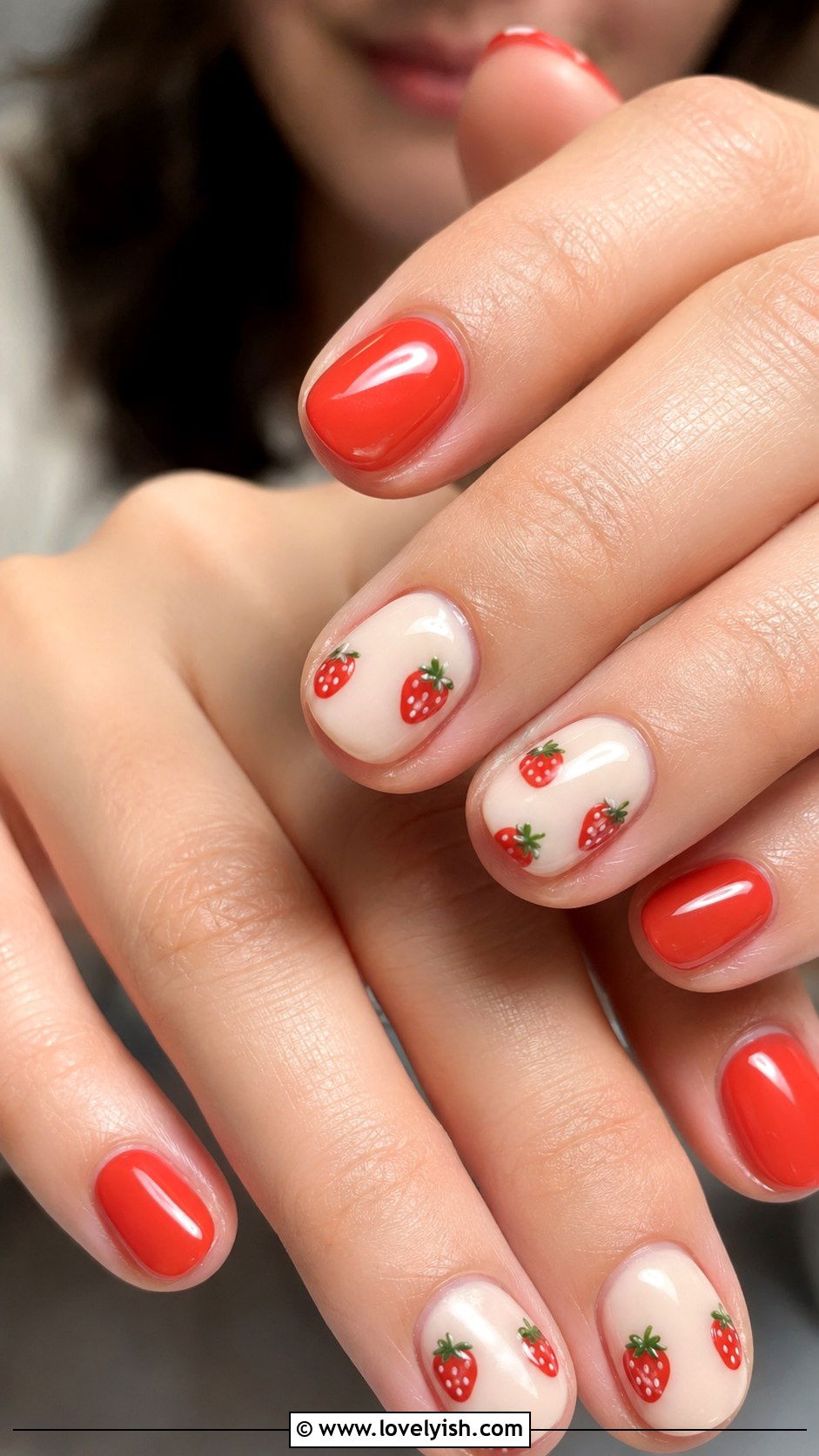 Strawberry Nails - 43 nail art ideas - 43 nail art ideas