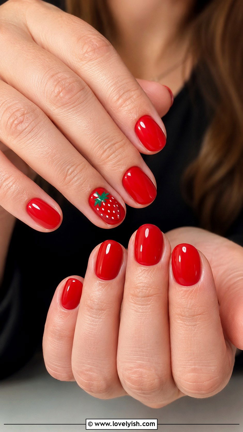 Strawberry Red Nails - 50 pretty nails - 50 pretty nails