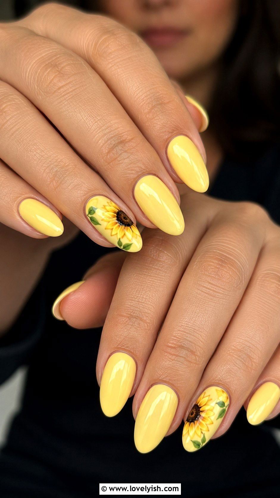 Sunflower Yellow Nails - 50 may nails - 50 may nails