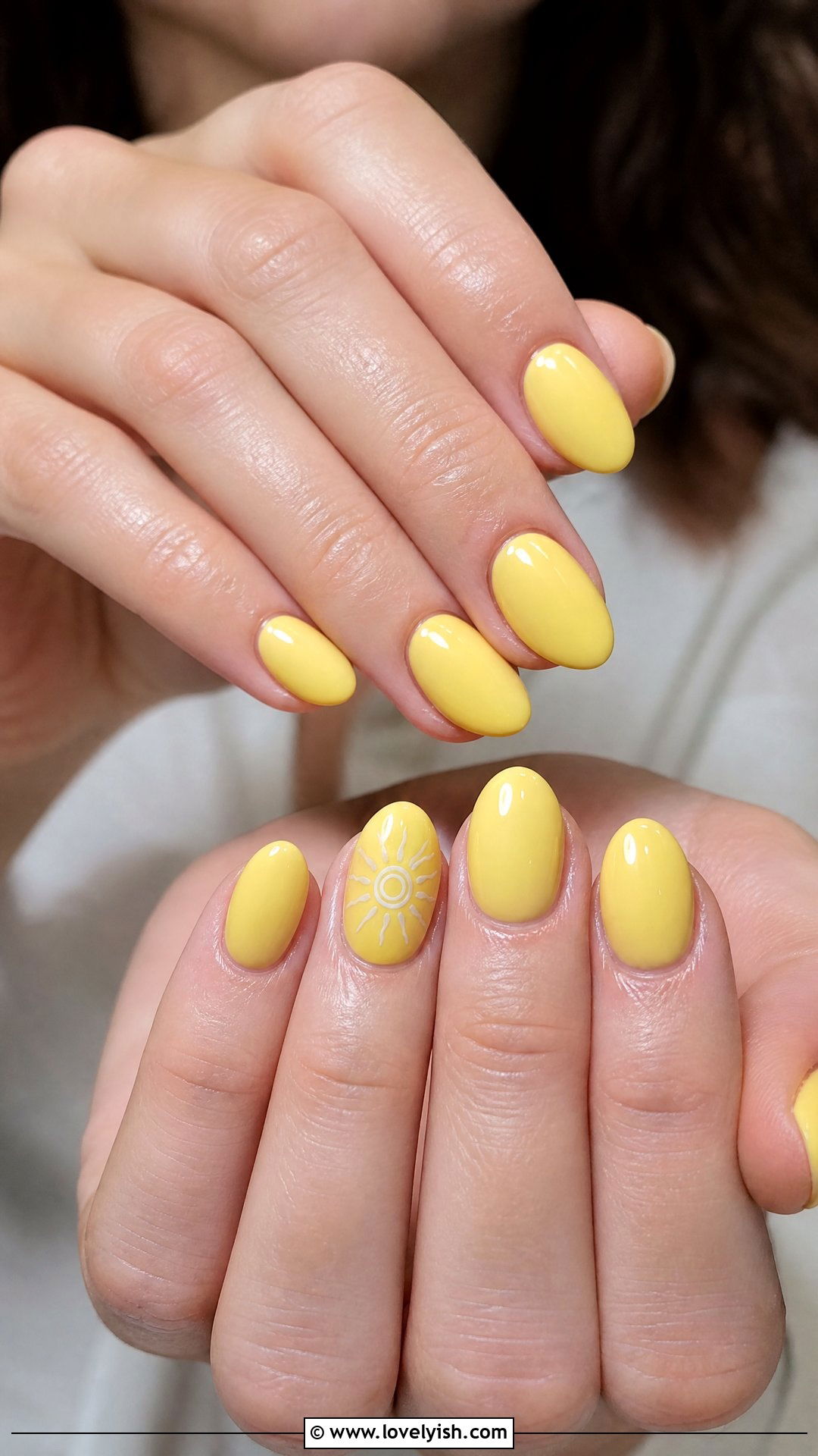 Sunny Yellow Sun Nails - 50 beach nails - 50 beach nails