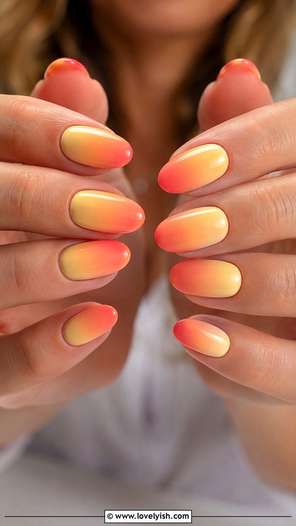 Sunset Gradient Nails - 50 quick nail designs - 50 quick nail designs