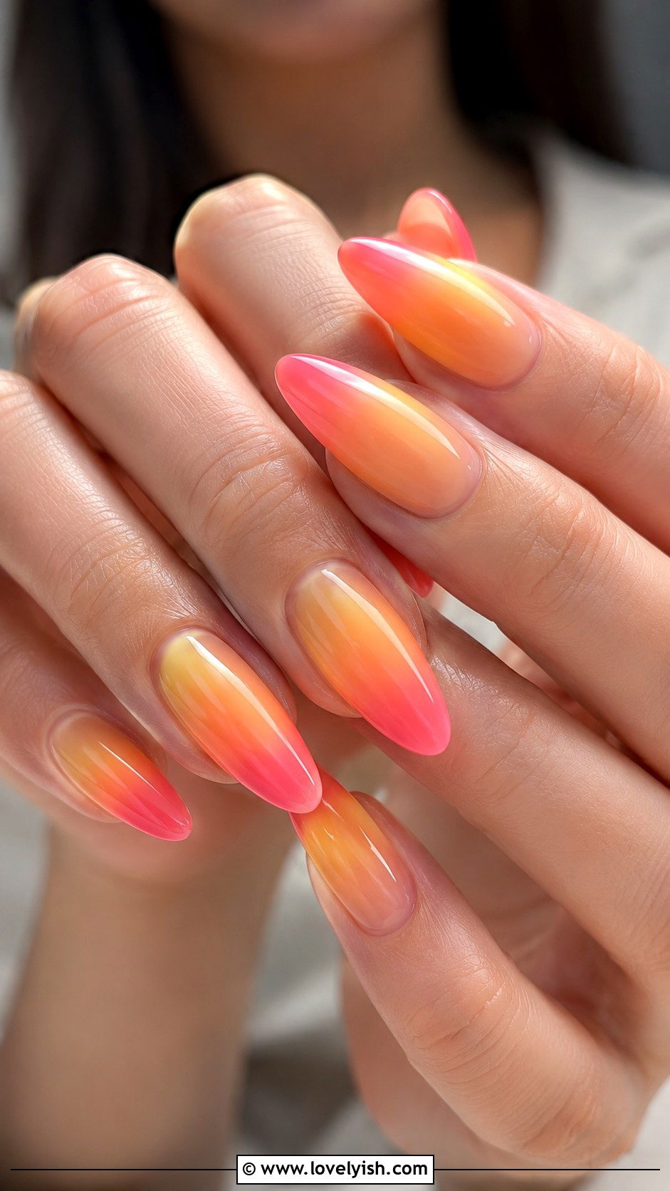 Sunset Jelly Ombre Nails - 50 jelly nails - 50 jelly nails