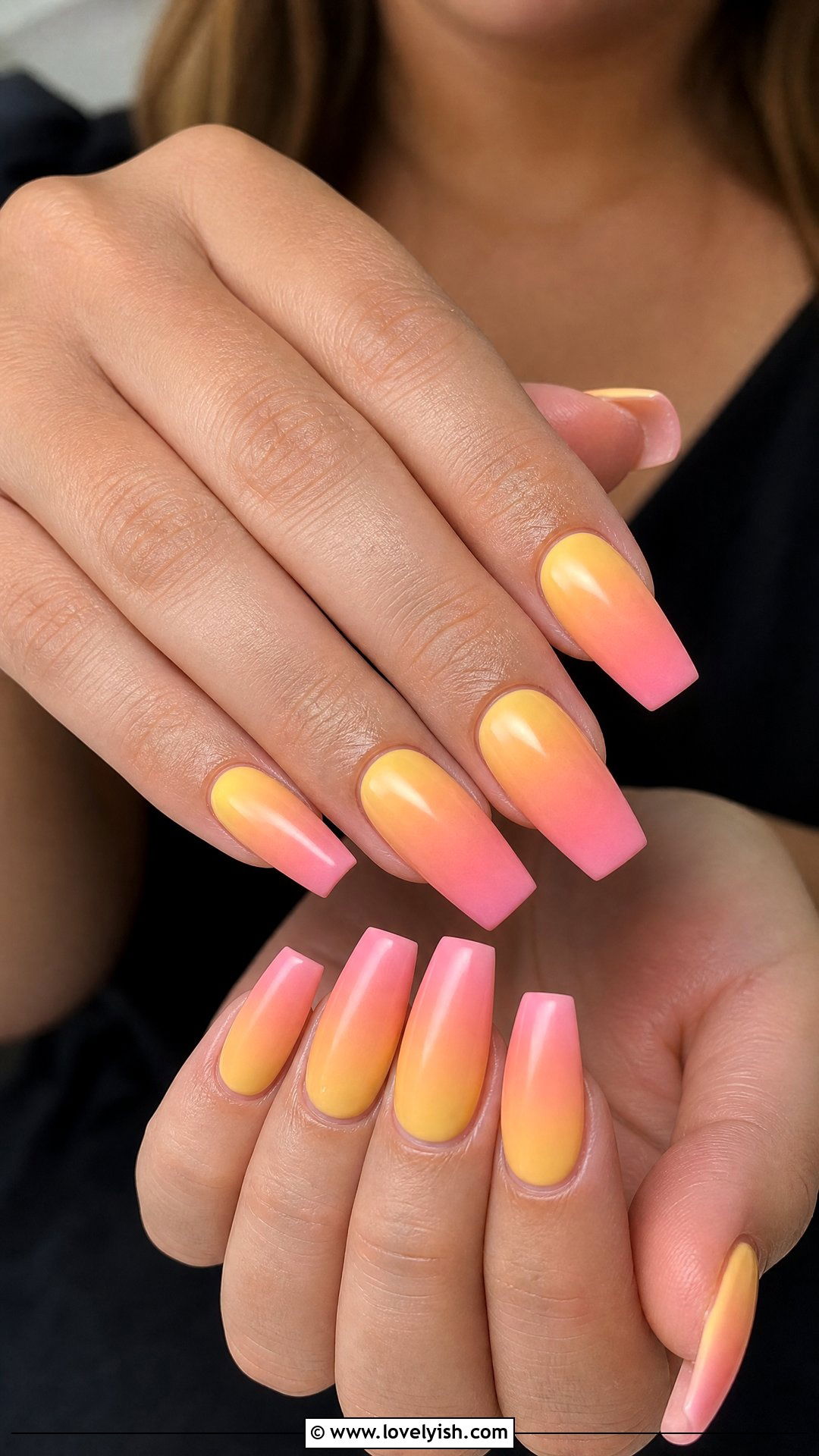 Sunset Ombre Builder Gel Nails - 50 builder gel nails - 50 builder gel nails