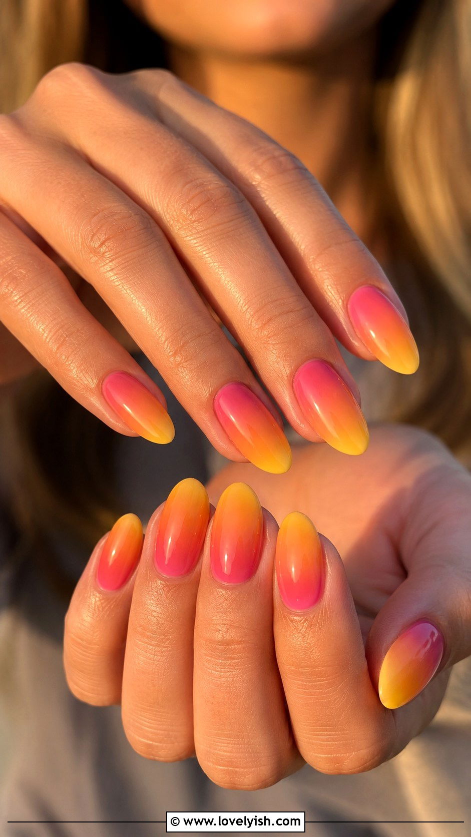 Sunset Ombre Gel X Nails - 25 gel x nail designs - 25 gel x nail designs