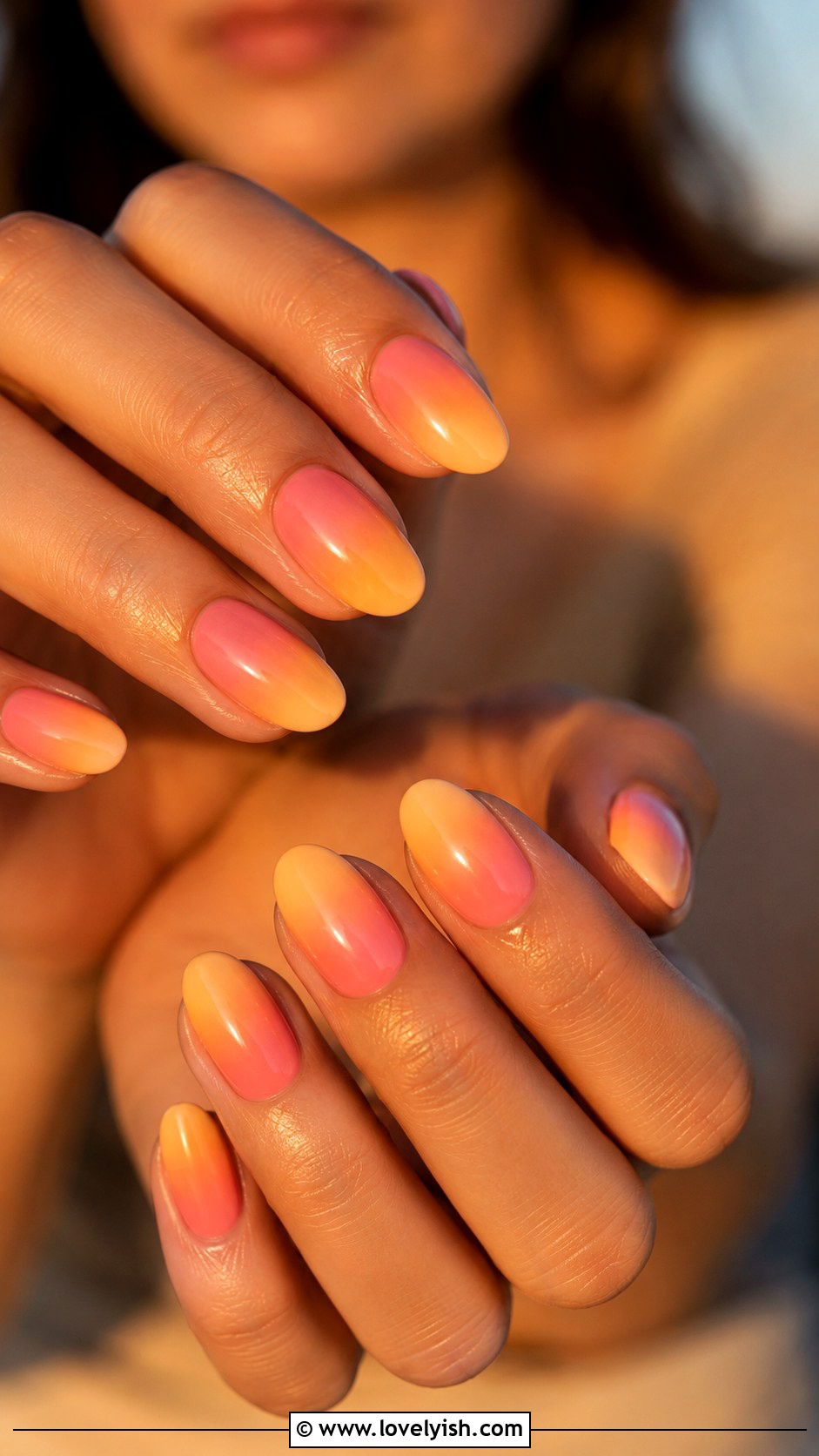 Sunset Ombre Prom Nails - 50 prom nails - 50 prom nails