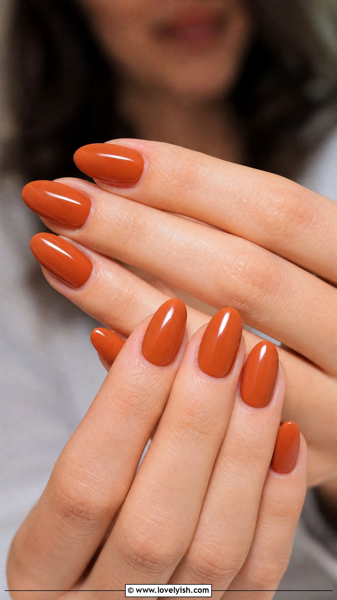 Terracotta Almond Nails - 50 sophisticated nails - 50 sophisticated nails