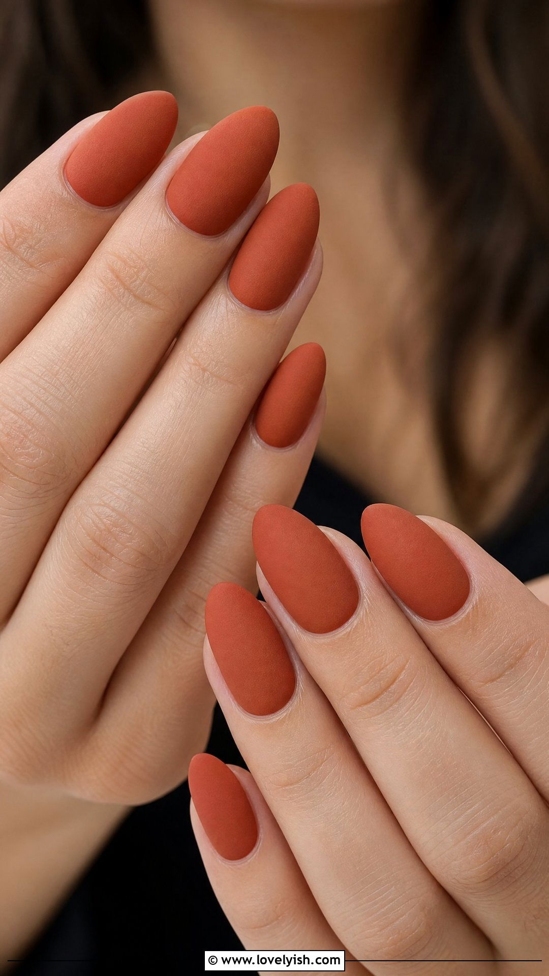 Terracotta Matte Gel Nails - 50 gel manicure - 50 gel manicure
