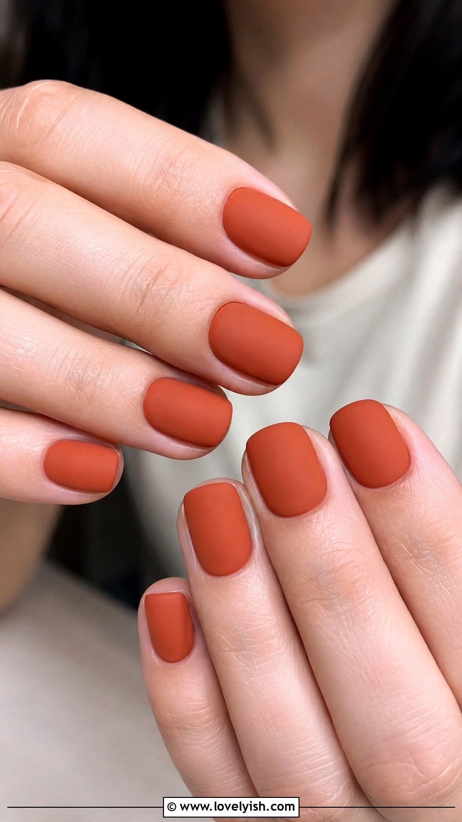 Terracotta Matte Nails - 44 nails design - 44 nails design