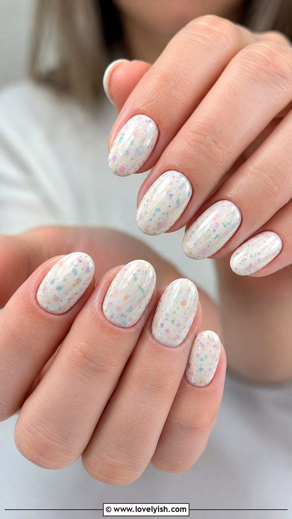 Terrazzo Style Easter Nails - 38 easter nail art ideas - 38 easter nail art ideas