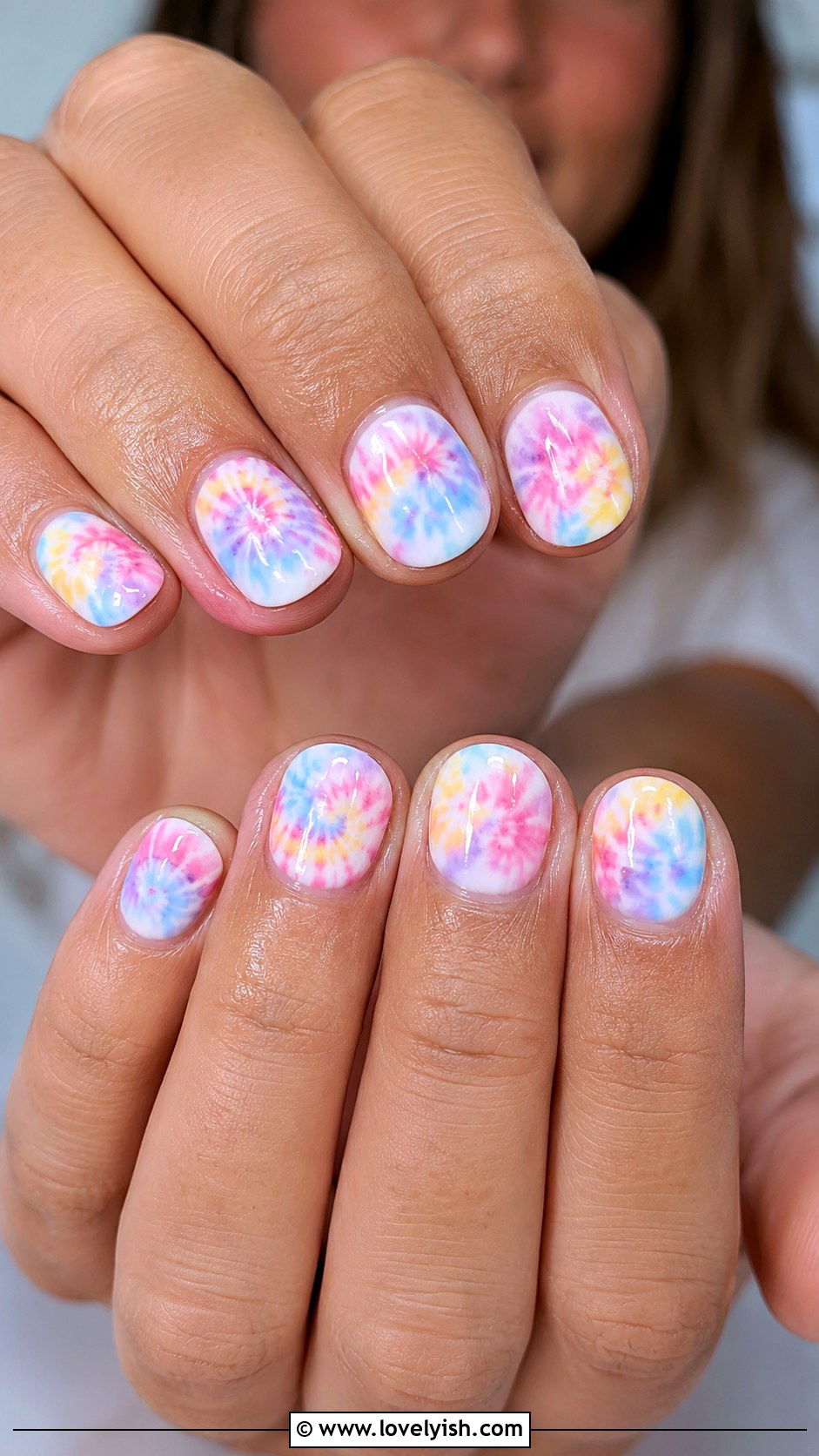 Tie Dye Beach Nails - 50 beach nails - 50 beach nails
