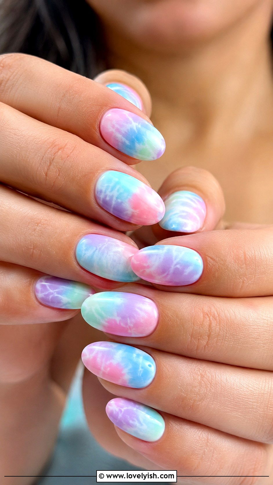 Tie Dye Pastel Vacation Nails - 50 vacation nails - 50 vacation nails