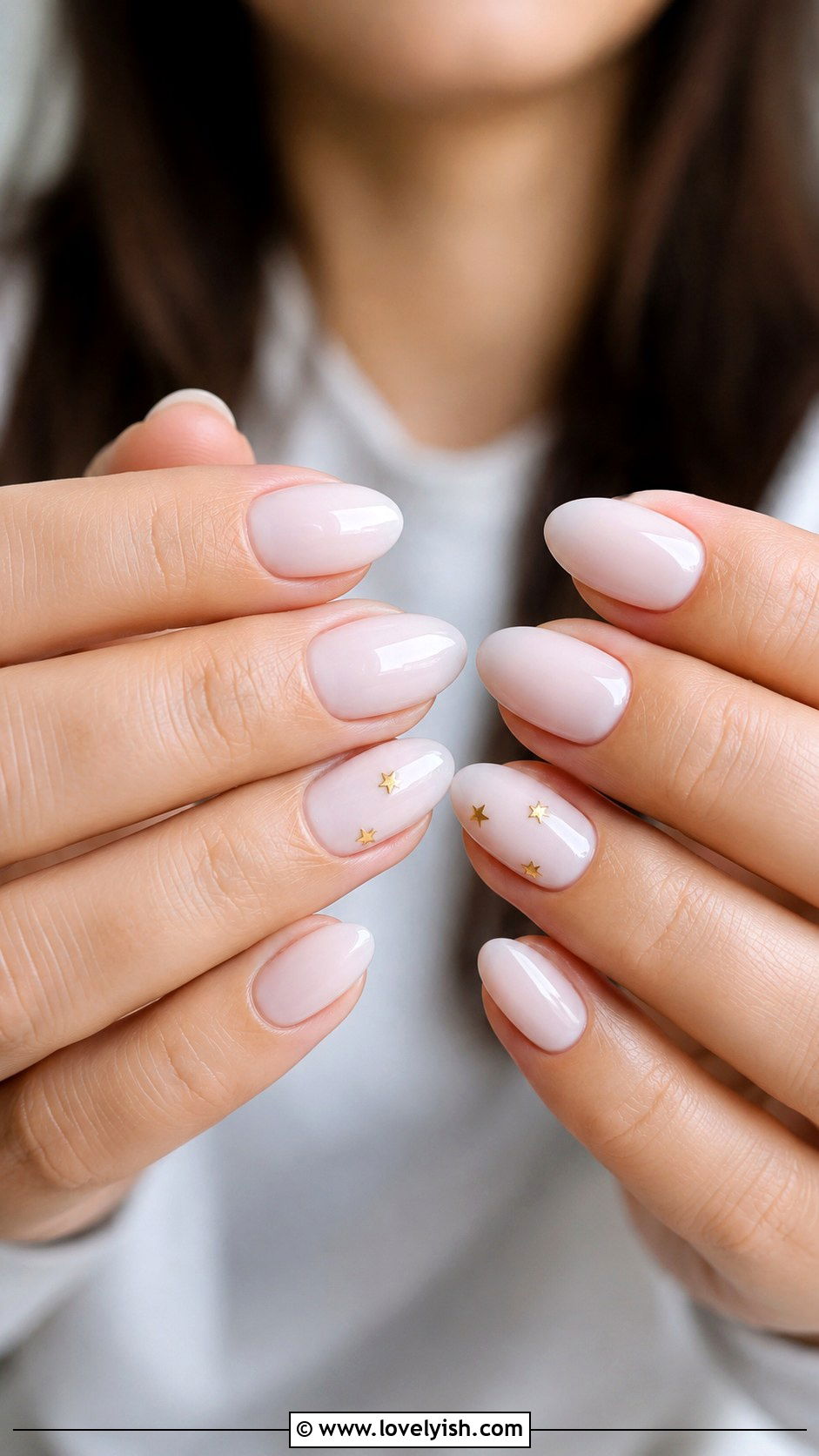 Tiny Star Accent Nails - 50 minimalist nails - 50 minimalist nails