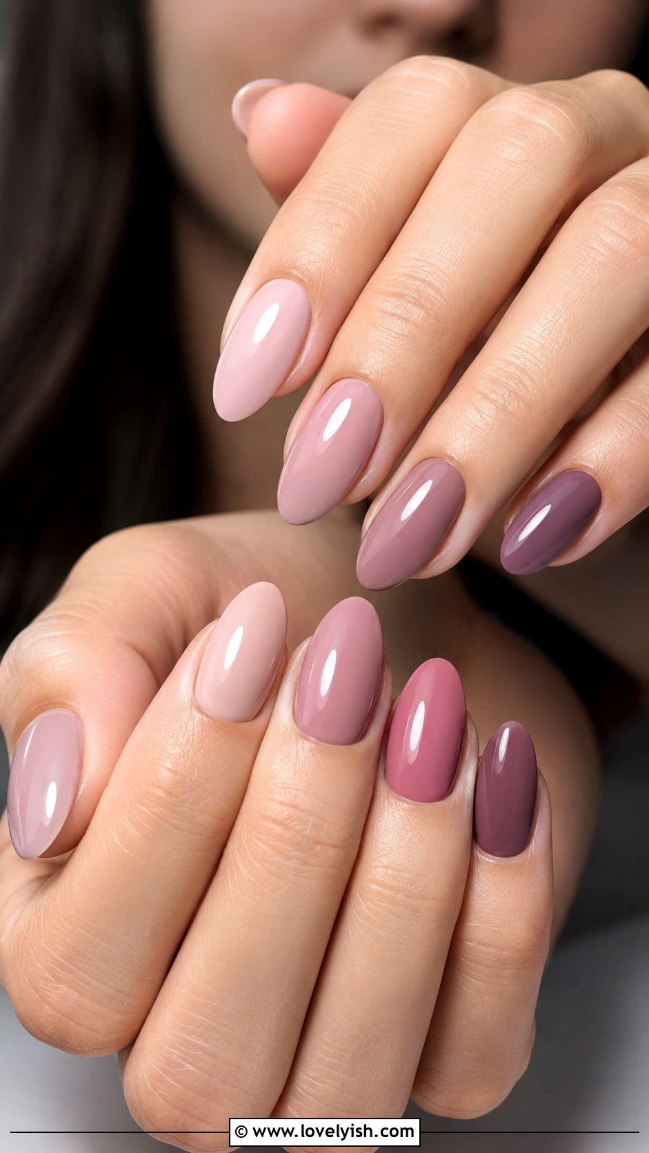 Tonal Skittle Nails - 50 trendy simple nail designs - 50 trendy simple nail designs