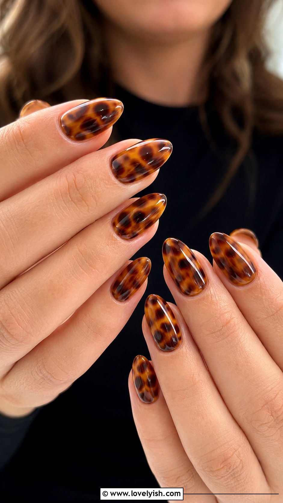 Tortoise Shell Brown Nails - 25 cute nail design ideas - 25 cute nail design ideas