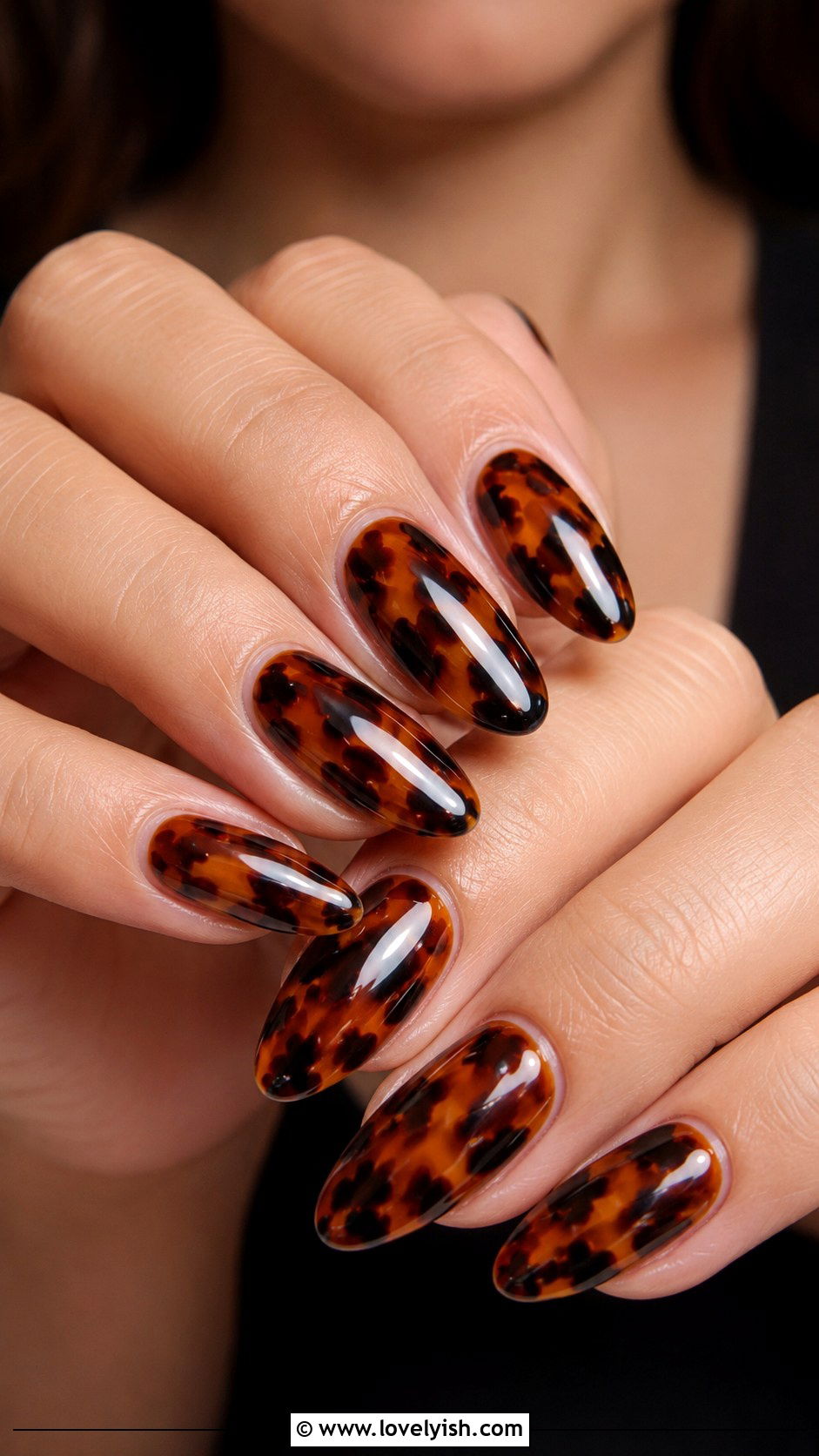 Tortoiseshell Acrylic Nails - 33 acrylic nail ideas - 33 acrylic nail ideas