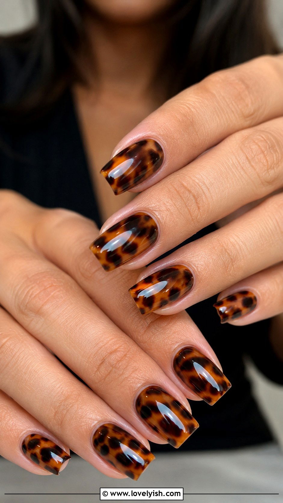 Tortoiseshell Acrylic Nails - 42 acrylic nail designs - 42 acrylic nail designs