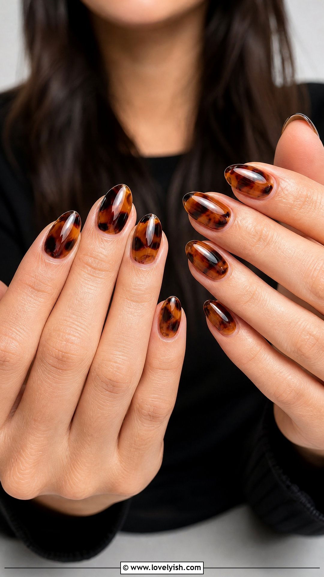 Tortoiseshell Acrylic Nails - 25 acrylic nails designs
