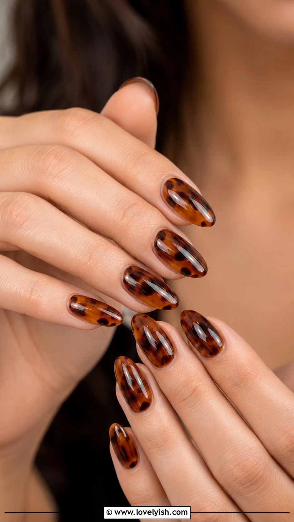 Tortoiseshell Amber Nails - 38 may nail ideas - 38 may nail ideas