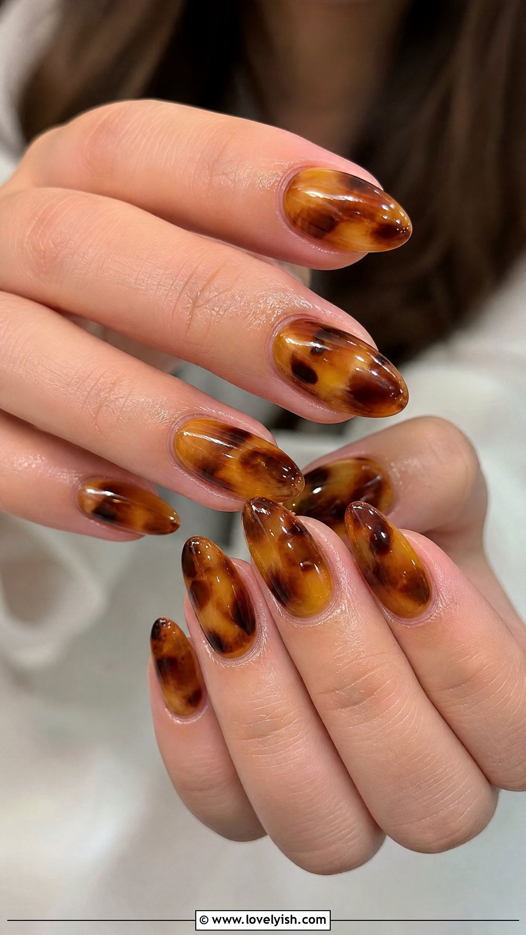 Tortoiseshell Amber Nails - 50 nails - 50 nails