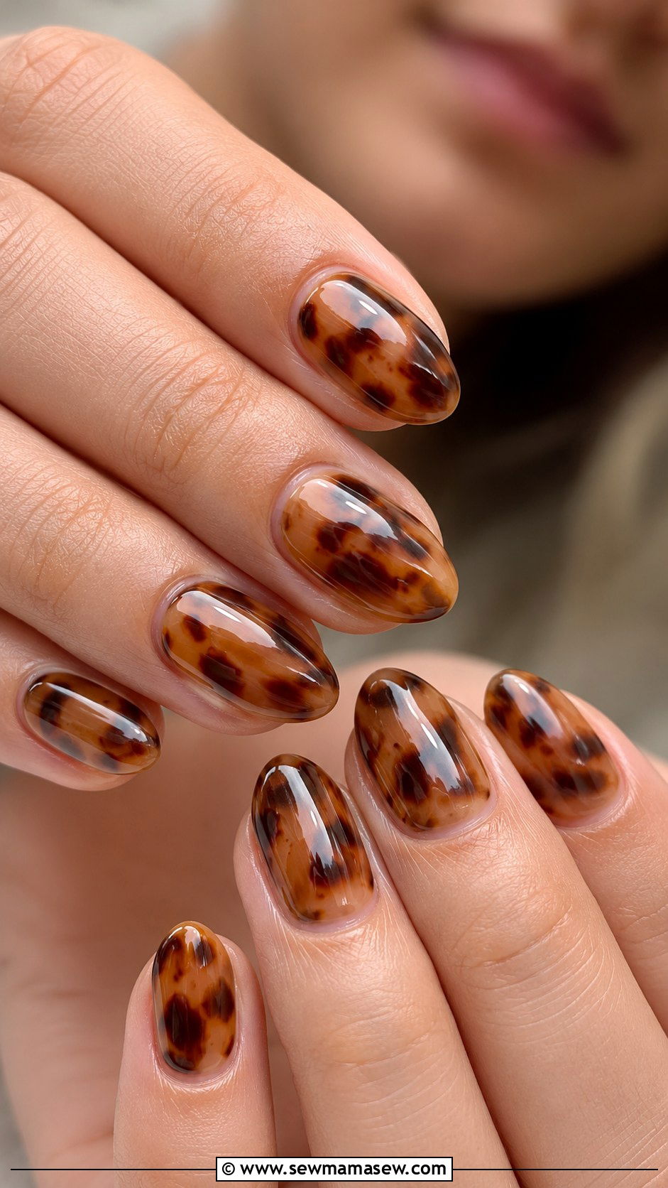 Tortoiseshell Gel Nails - 50 gel polish - 50 gel polish