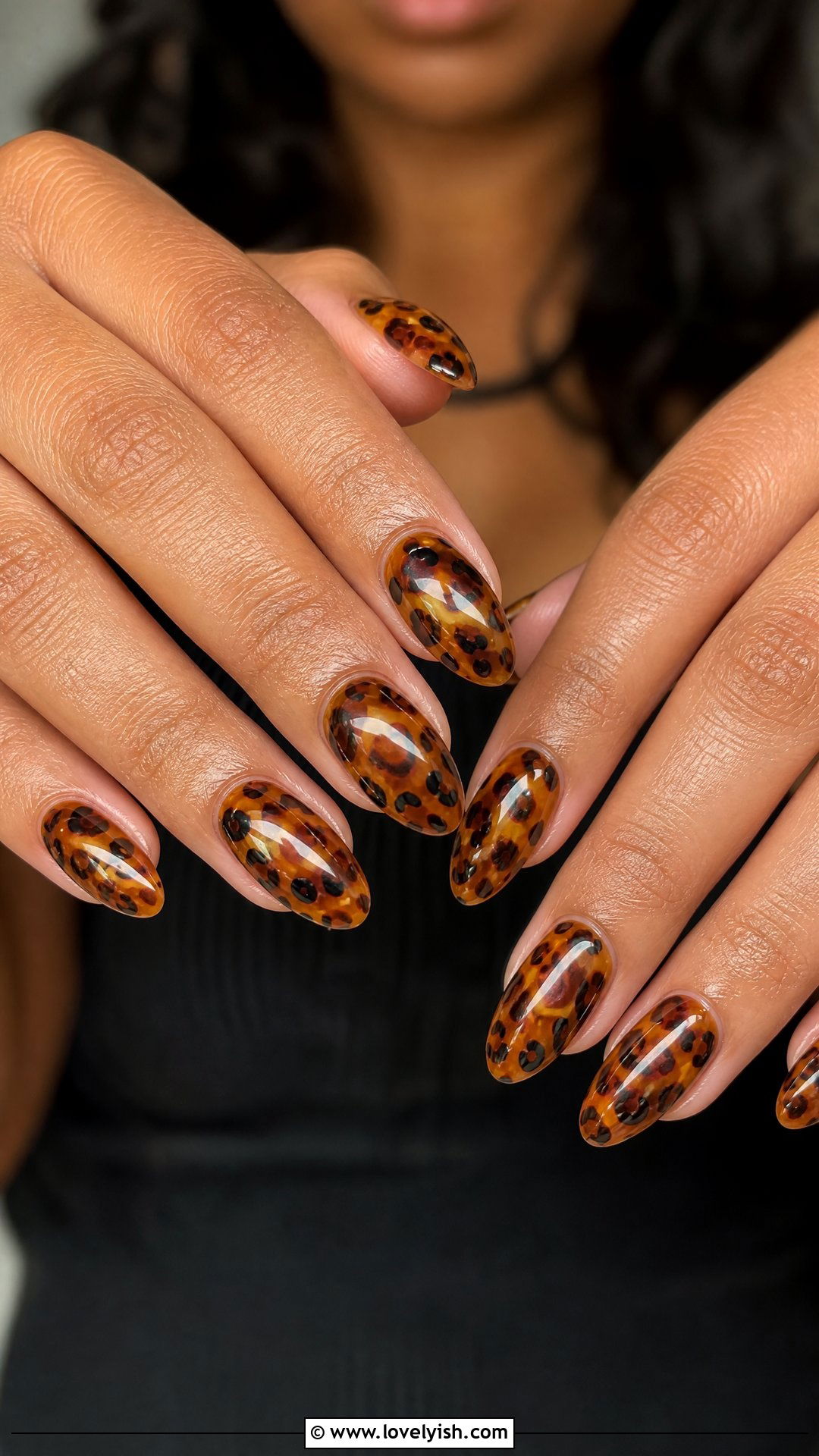 Tortoiseshell Leopard Print Nails - 50 leopard print nails - 50 leopard print nails