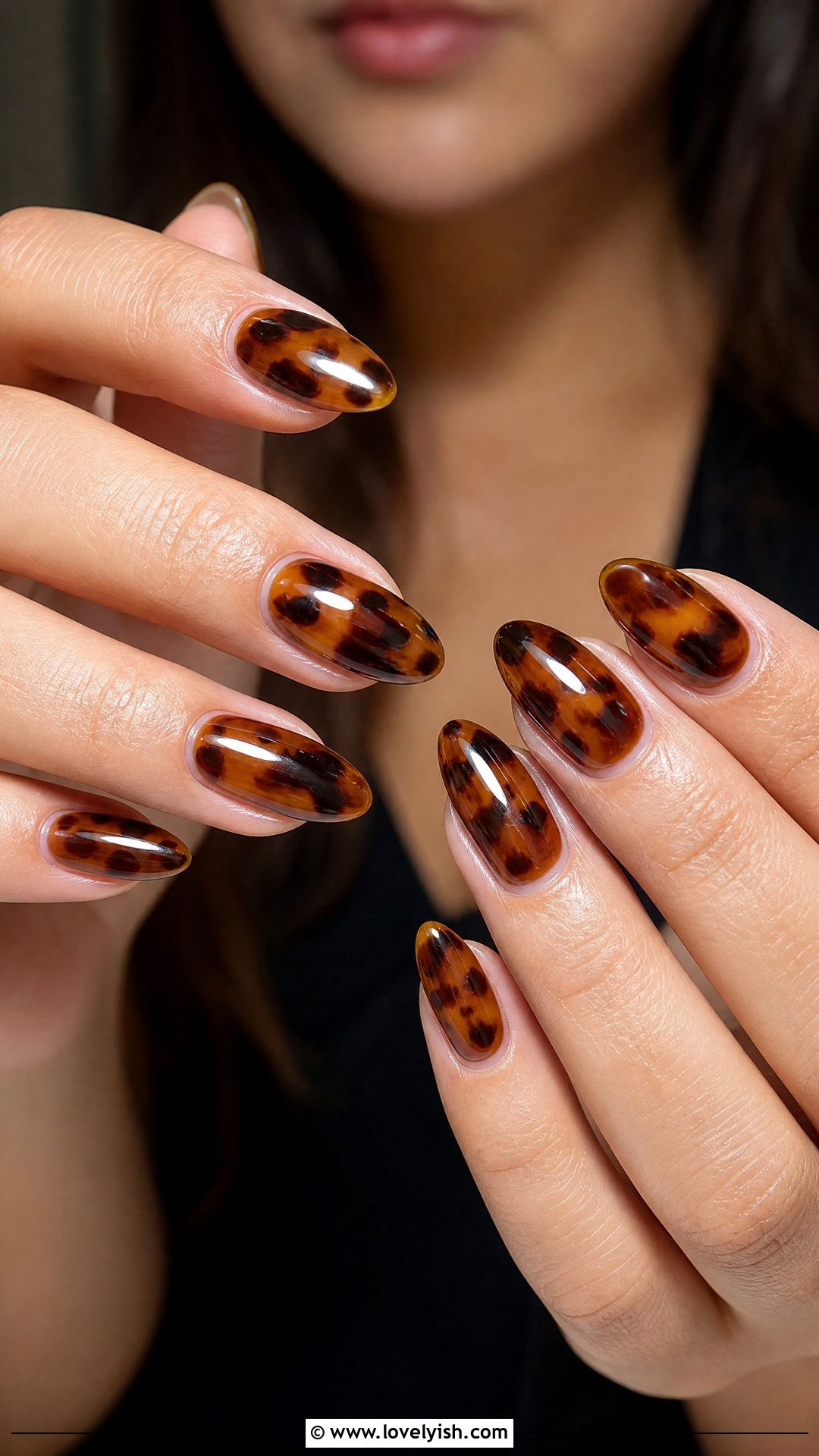 Tortoiseshell Polygel Nails - 50 polygel nails - 50 polygel nails